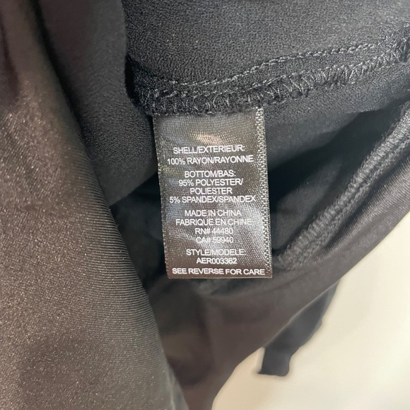 AFRM Black Long Sleeve Wrap Front Bodysuit - Picture 9 of 9